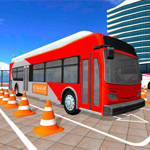 Aparcamiento de autobuses 3D