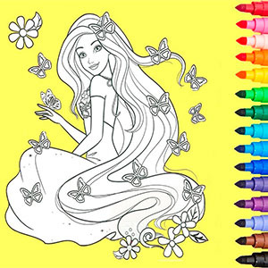 Barbie Dreamtopia Coloring Zoo