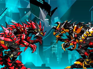 BATTLE ROBOT T-REX AGE jogo online no