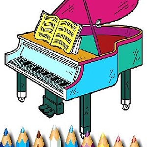 BTS Piano Livro para colorir