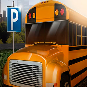 Parking principal bus 3d