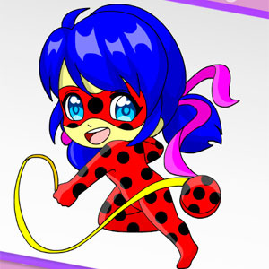 Pintar El Juego De Simetría De Puntas Ladybug Foto de archivo