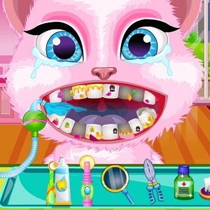Salón de dentista lindo para mascotas