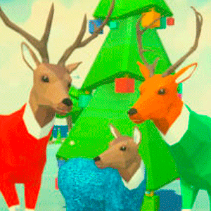Simulador de ciervos Navidad