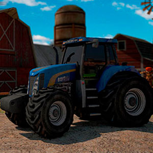 Farm-Traktorfahrer 3D-Parken