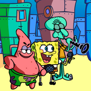 FNF: Bikini Bottom Funkin' (Başrolde Patrick) Sponge Bob & Squidward