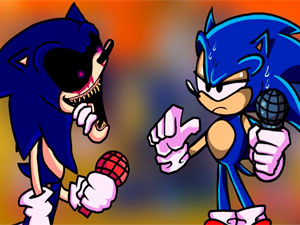 FNF: Classic Sonic and Sonic.EXE Sings Too-Slow FNF mod jogo online