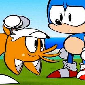 Amigos de FNF del futuro: Sonic ordinario vs Tails