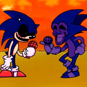 FNF [Sonic.Exe y Majin] : Sonic canta "Too Slow"