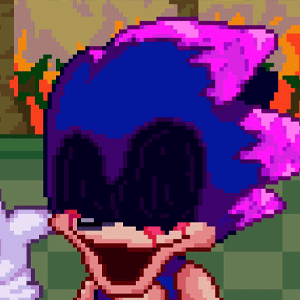 FNF: Sonic.Exe escape final, mas pixelado