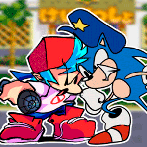 FNF : Speed Criminal avec Police Sonic