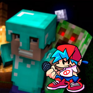 FNF: Boyfriend Sings Minecraft Revenge FNF mod jogo online