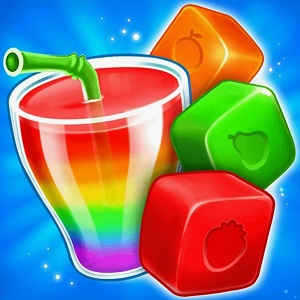 Explosion de cubes de fruits