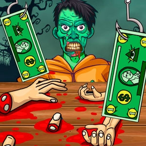 Nourriture zombie millionnaire sans mains