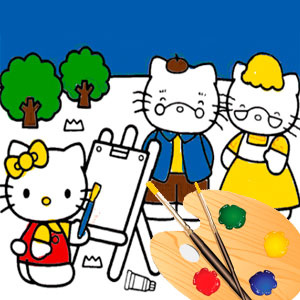 Libro para colorear de Hello Kitty