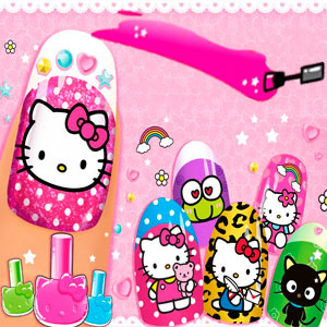 HELLO KITTY JOGO DE PINTAR AS UNHAS