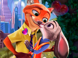 Judy And Nick Kissing game play free online