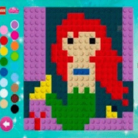 Lego Princess Disneya Mozaika