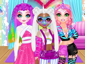 Miss Charming Unicorn Hairstyle game play free online