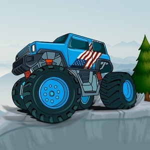 Monster Truck Bergauffahrt