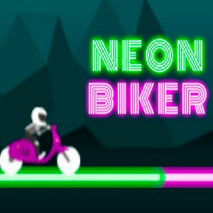 Motociclista Neon