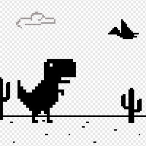 Kein Internet-Dinosaurier-Spiel (Google Chrome Dino)