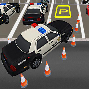 Parking dla samochodów policyjnych