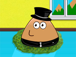 POU KITCHEN SLACKING jogo online no