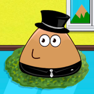 Pou Bebé Bañándose