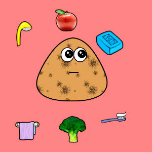 Cuidando do POU na terça-feira  Pou e minigames parte 3 