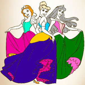 Libro para colorear de princesas 3