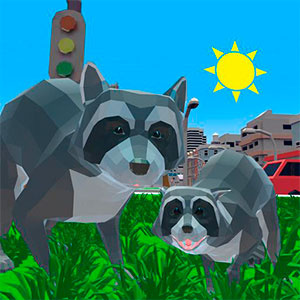 Raccoon Adventure City Simulator 3D