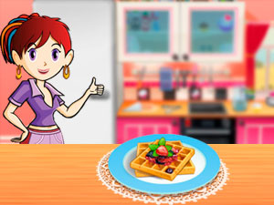 Jogue Aula de Culinária Sara's French Toast Waffles jogo online grátis