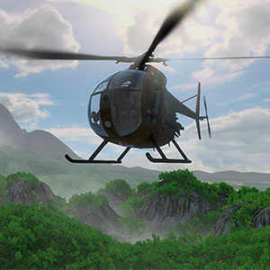 Helikopter-Park-Rennsimulator