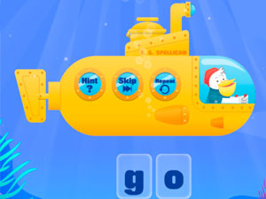 Submarine Spelling Practice game play free online