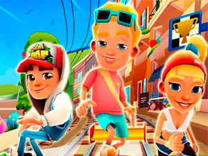 Jogue Surfistas: Mônaco, um jogo de Surfista de Metrô