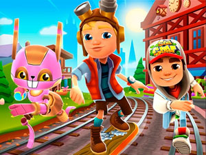 Game My World Tour Subway Surfers Venice online. Play for free