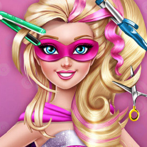 Play Super Barbie Real Haircuts game free online