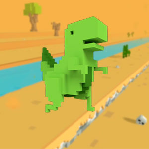 Play T-Rex Run 3D Google game free online