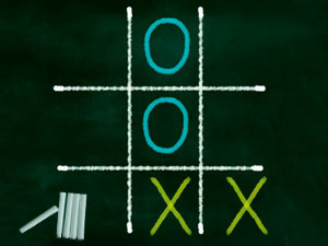 Tic Tac Toe Blackboard - Jogo Grátis Online