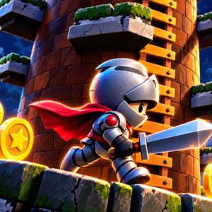 Plataforma em torre 3D