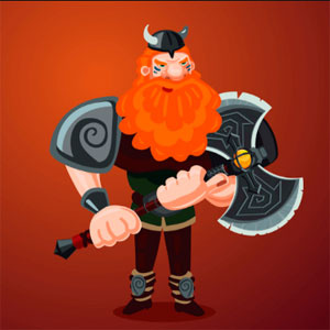 Puzzle bitewne Viking Warrior