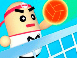 Volley Beans 3D game play free online