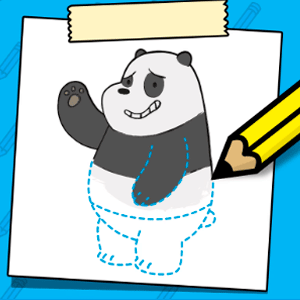 We Bare Bears: Cómo dibujar panda