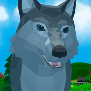 Play Wolf Simulator Wild Animals D game free online