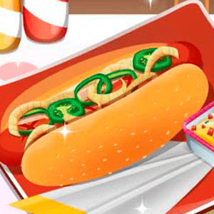 Leckerer Hotdog